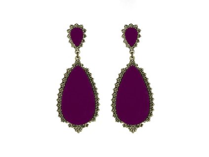 Náušnice ANM 562159 purpurové