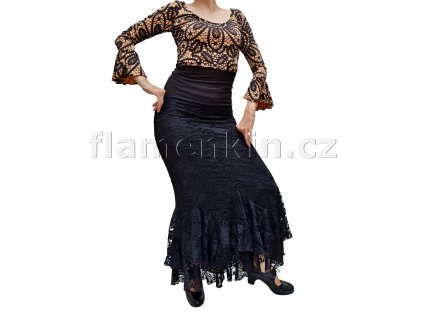 Černá krajková sukně AMAPOLA 3
