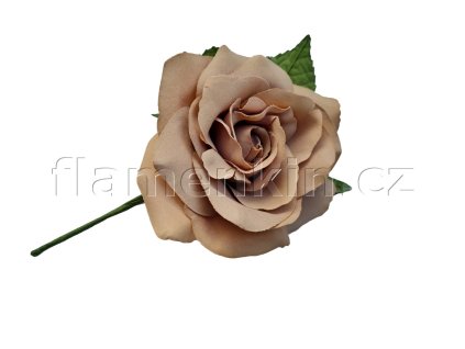 Velká růže béžová ANF 14 cm