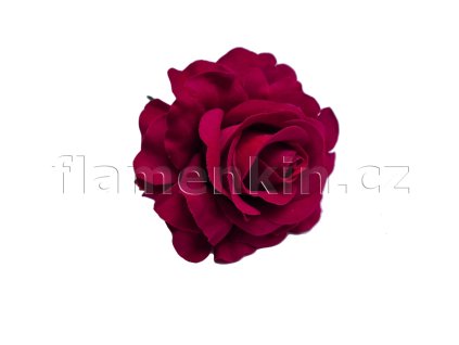 Sytě červená sametová růže 11 cm