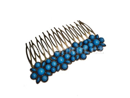 Kovový hřeben ANF 562131 tyrkysová
