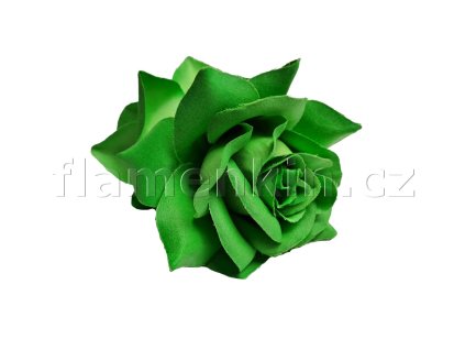 Dvojitá růže na skřipci světle zelená