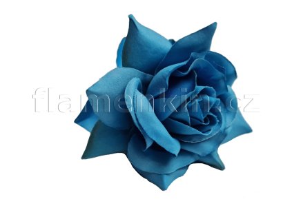 Dvojitá růže na skřipci tyrkysová