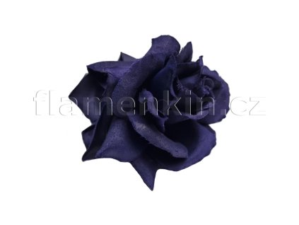 Dvojitá růže na skřipci tmavomodrá