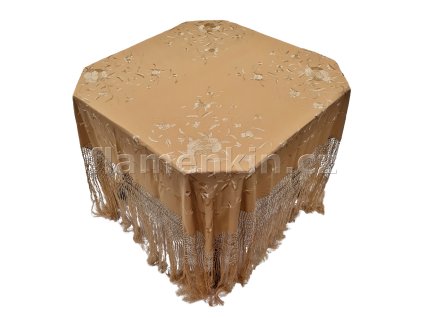 Velký béžový maton GAVIOTA s béžovou výšivkou