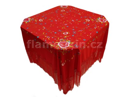 Velký červený manton MP polyester