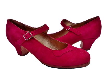 Boty ARTEFYL SOLEA červený semiš carrete