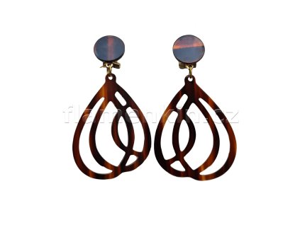 Náušnice acetátové ANF858 želvovina