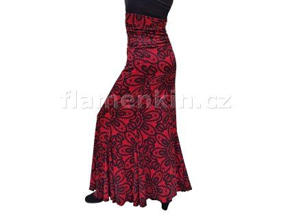 Červenočerná sukně Davedans OGALLA SV 2