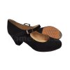 Black suede flamenco shoes Menkes Academico Solea size 34