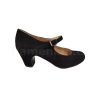 Black suede flamenco shoes Menkes Academico Solea size 34