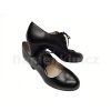 Black leather flamenco shoes BEGOÑA CERVERA CORDONERA BASIC size 37