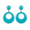 Flamenco Clip Earrings Ø 4 cm - different colors