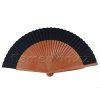 Unvarnished Pear Wood Hand Fan MP4316 - more colours