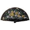 Malovaný vějíř 4494 černý