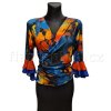 3/4 Sleeve Tie Top with floral pattern LOC 2