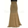 Combined Beige Flamenco Skirt Model LIRIO