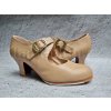 Béžové boty TABLAS s kovovou přezkou kačenka 3