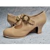 Béžové boty TABLAS s kovovou přezkou kačenka 2