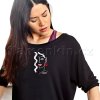 Černé tričko Jerez flamenca detail