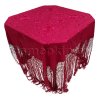 Big Raspberry Red Manton (Manila shawl) PALOMA