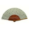 Unvarnished pearwood fan with print MP4602 - more colours
