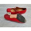 Boty Artefyl Solea červená kůže kačenka 3