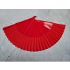 Red Medium Size Flamenco Dance Fan - twisted ribs