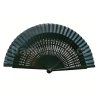 Malý vějíř s vyřezáváním FE sykomora tmavě zelený
