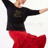 černé tričko Peace Love Flamenco 2