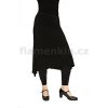 Short black flamenco skirt with tips on the sides