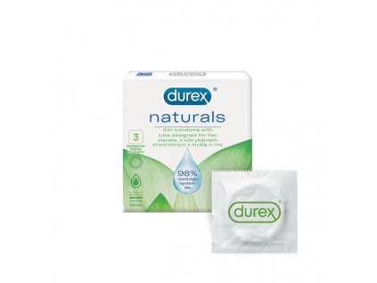 durex naturals kondomy krabicka 3ks