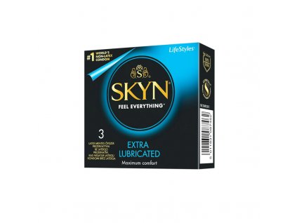 skyn extra lubricated 3ks krabicka bezlatexove kondomy