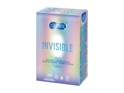 durex invisible extra lubricated 16ks