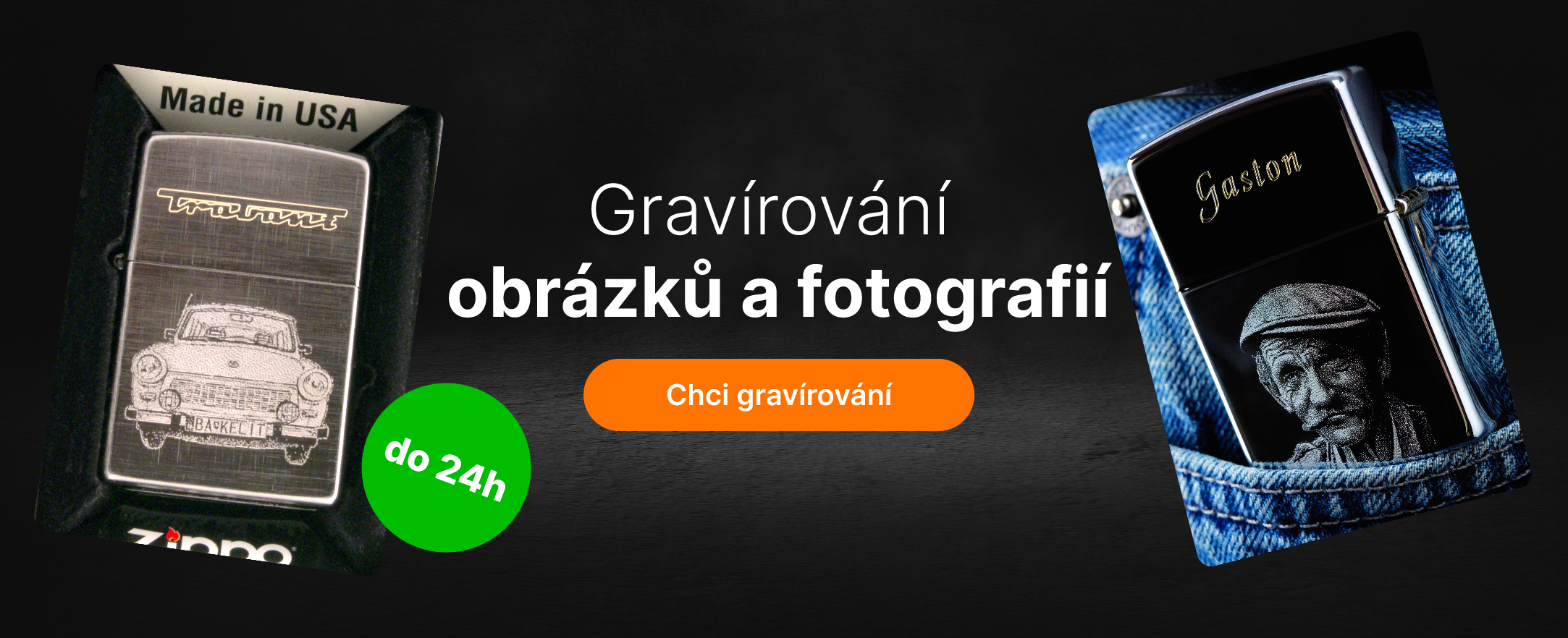 Gravírování obrázků - Zippo