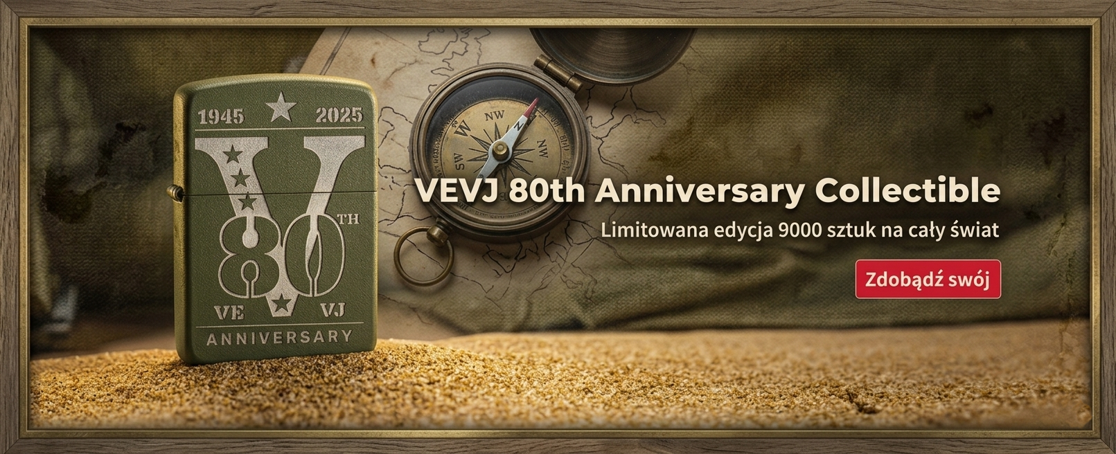 VE/VJ 80th Anniversary Collectible Zippo