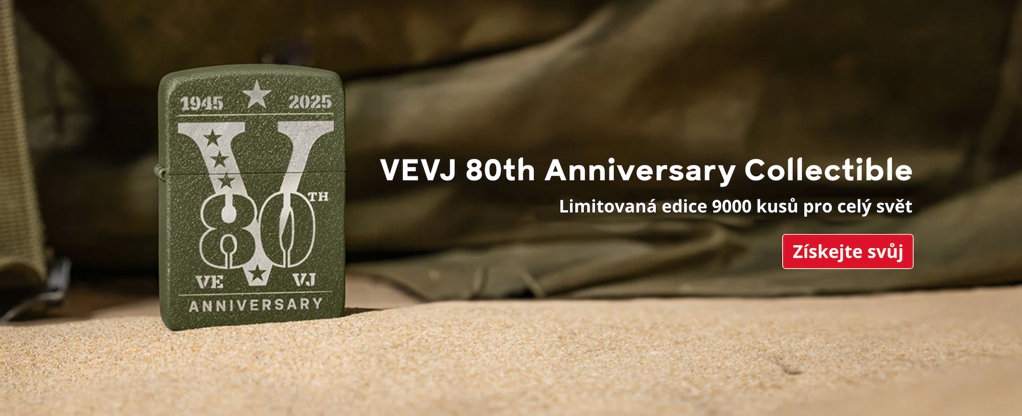VE/VJ 80th Anniversary Collectible Zippo