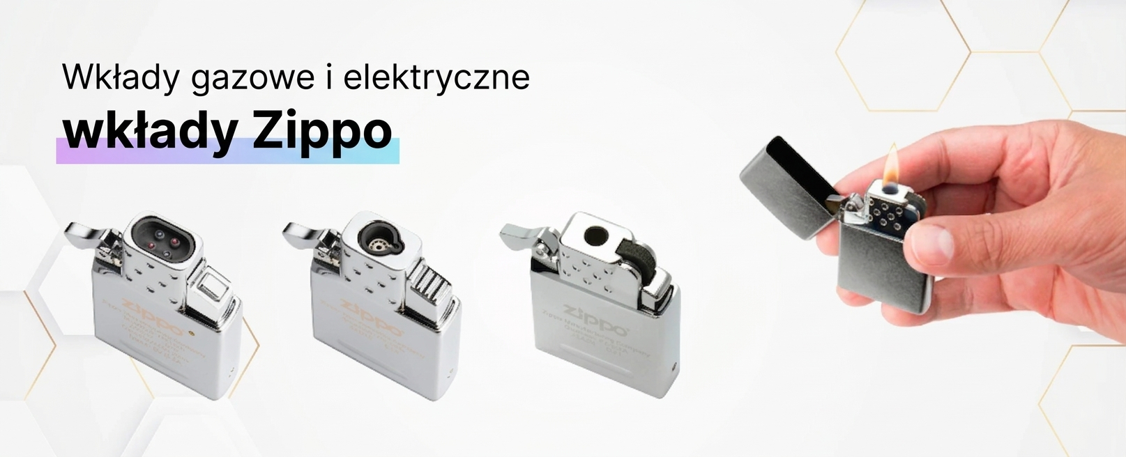 Wkłady gazowe i elektryczne do zapalniczek