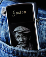  Gravírování portrétu do Zippo - ukázka realizace