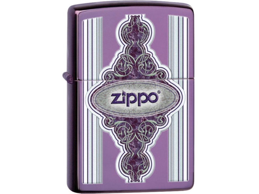 zippo vintage frame 26811 high polish purple