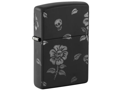 flower skull design zippo zapalovac 26199
