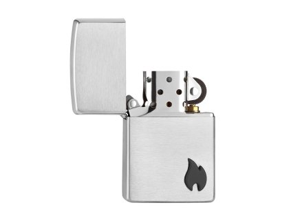 classic chrome with flame zippo 2
