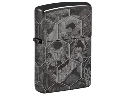 psychedelic skull zippo zapalovac 66067