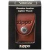 Skórzane etui Zippo 17002 (Brązowe) - z klipsem