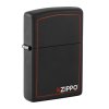 zippo 26117 zapalovac black matte with border