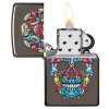 skull design zippo 25564 3