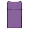 zippo slim high polish purple
