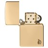 Armor High Polish Brass Flame Zippo 4