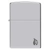 Armor High Polish Chrome Flame Design Zippo 2