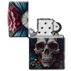 zippo floral skull zapalovac 4